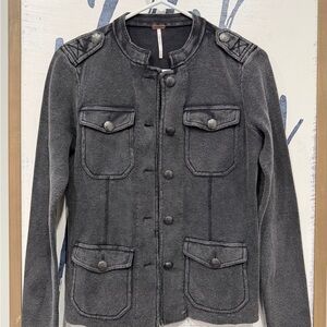 NWOT Free People Military cotton knit Jacket